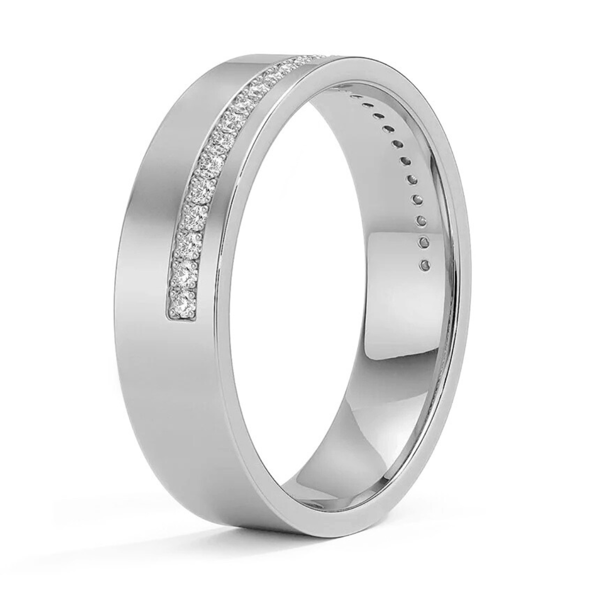Men's 5.5mm Diamond Wedding Ring
