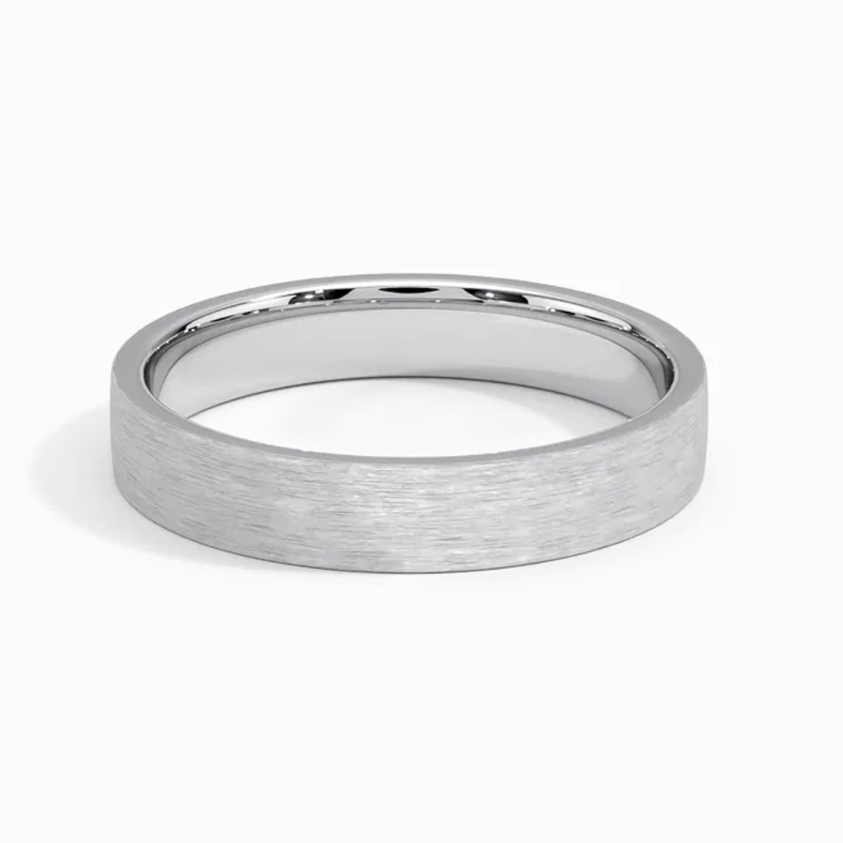 Men's 7mm Brushed Matte Cigar Wedding Band