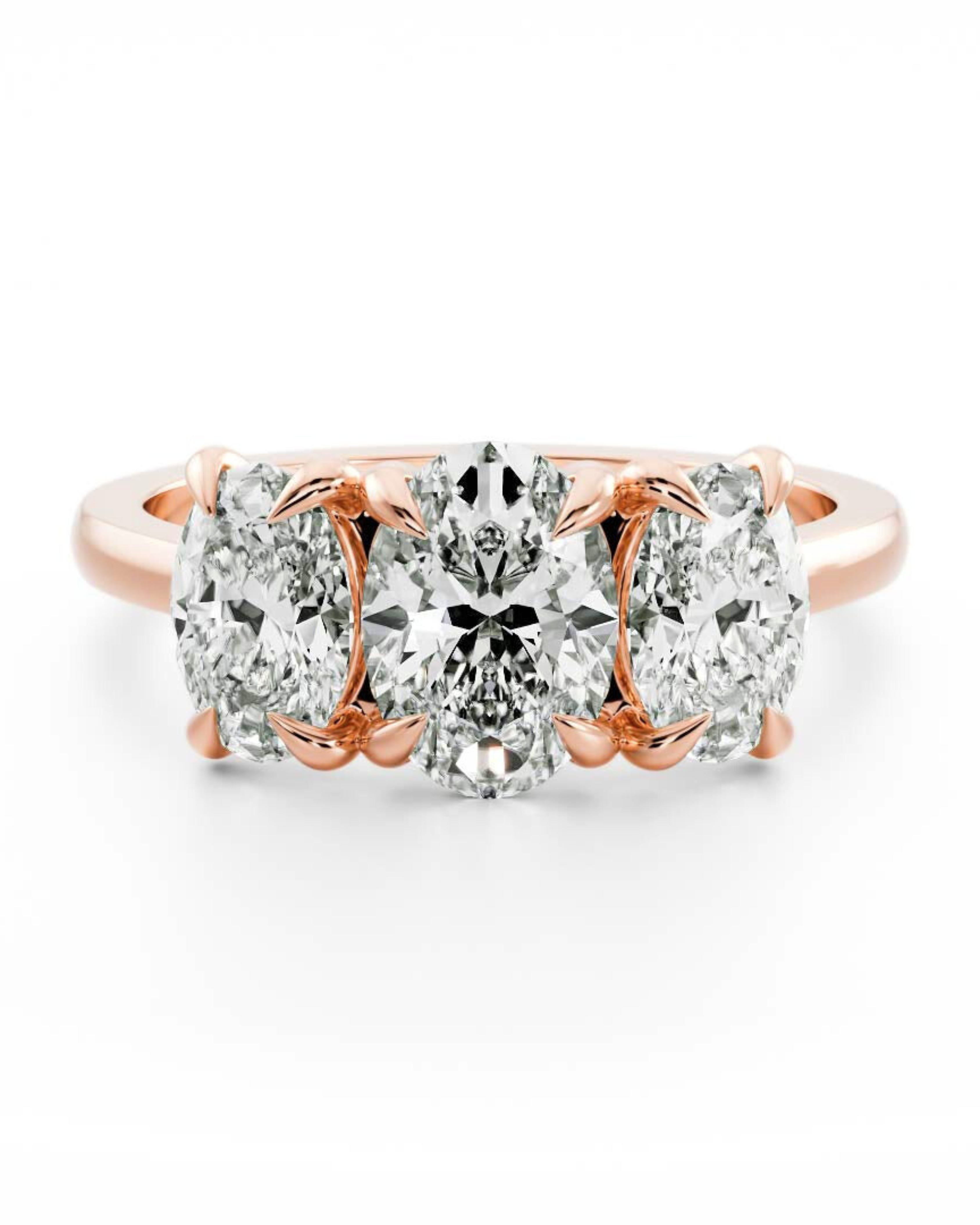 Classic Oval Trilogy Rose Gold