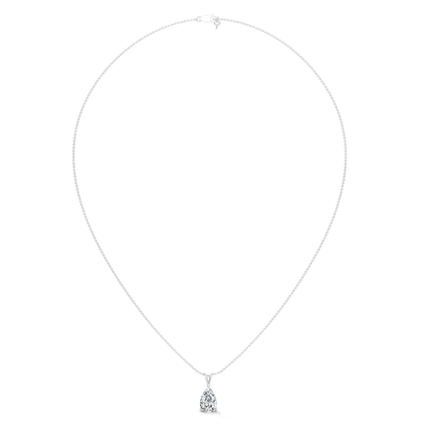 Classic Pear Pendant Sterling Silver