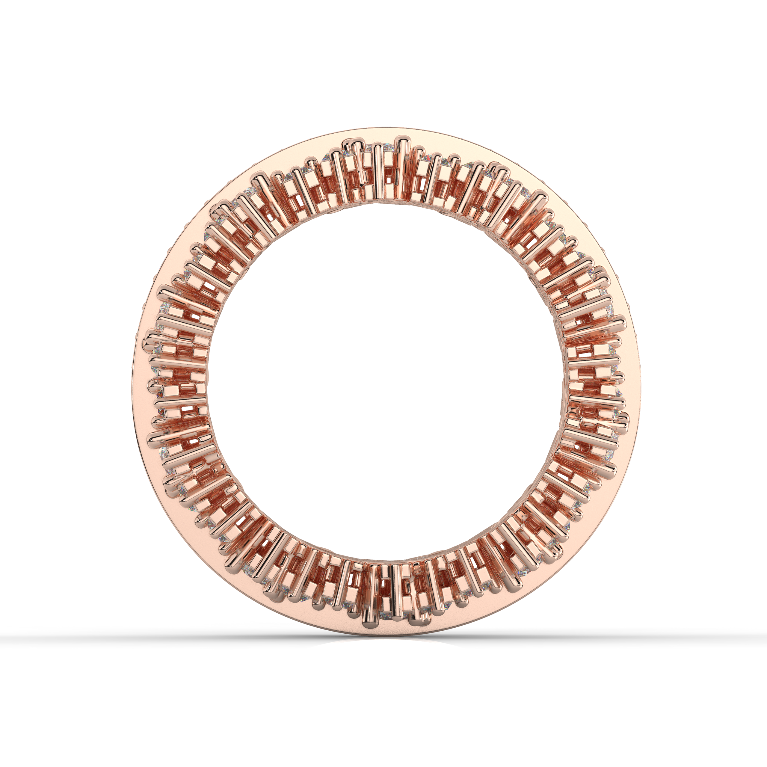 Crown Style Dress Ring Rose Gold