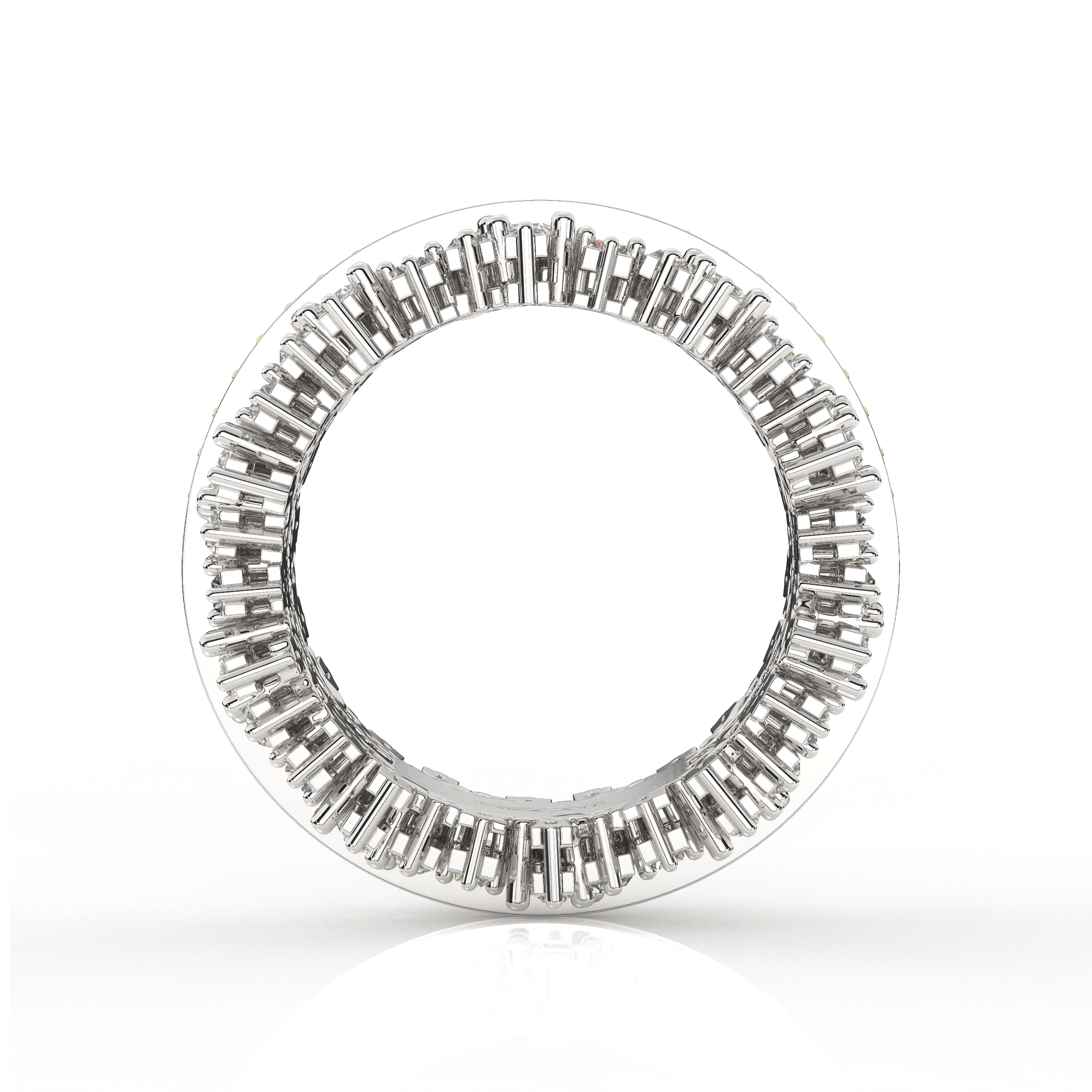 Crown Style Dress Ring White Gold