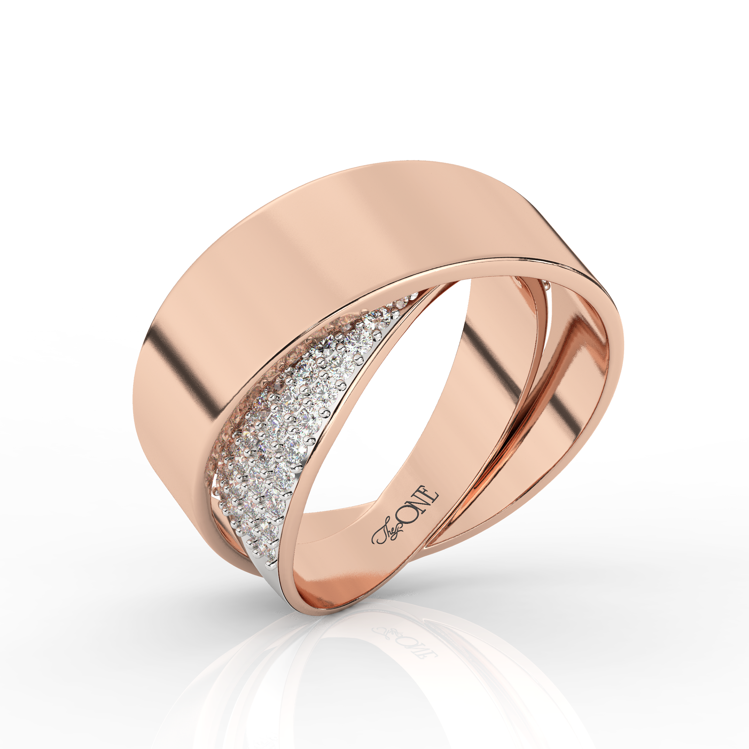 Diamond Band Rose Gold