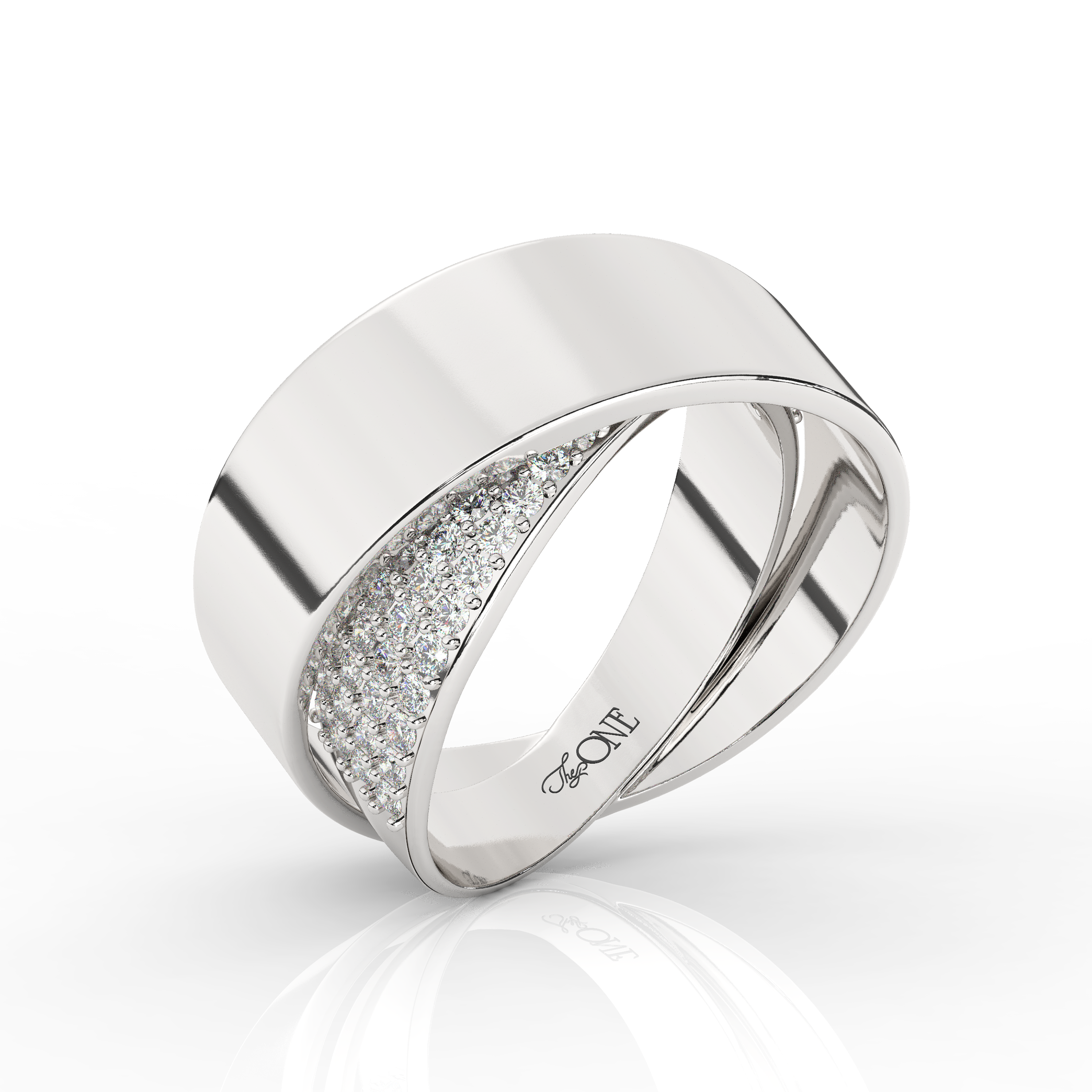 Diamond Band Sterling Silver