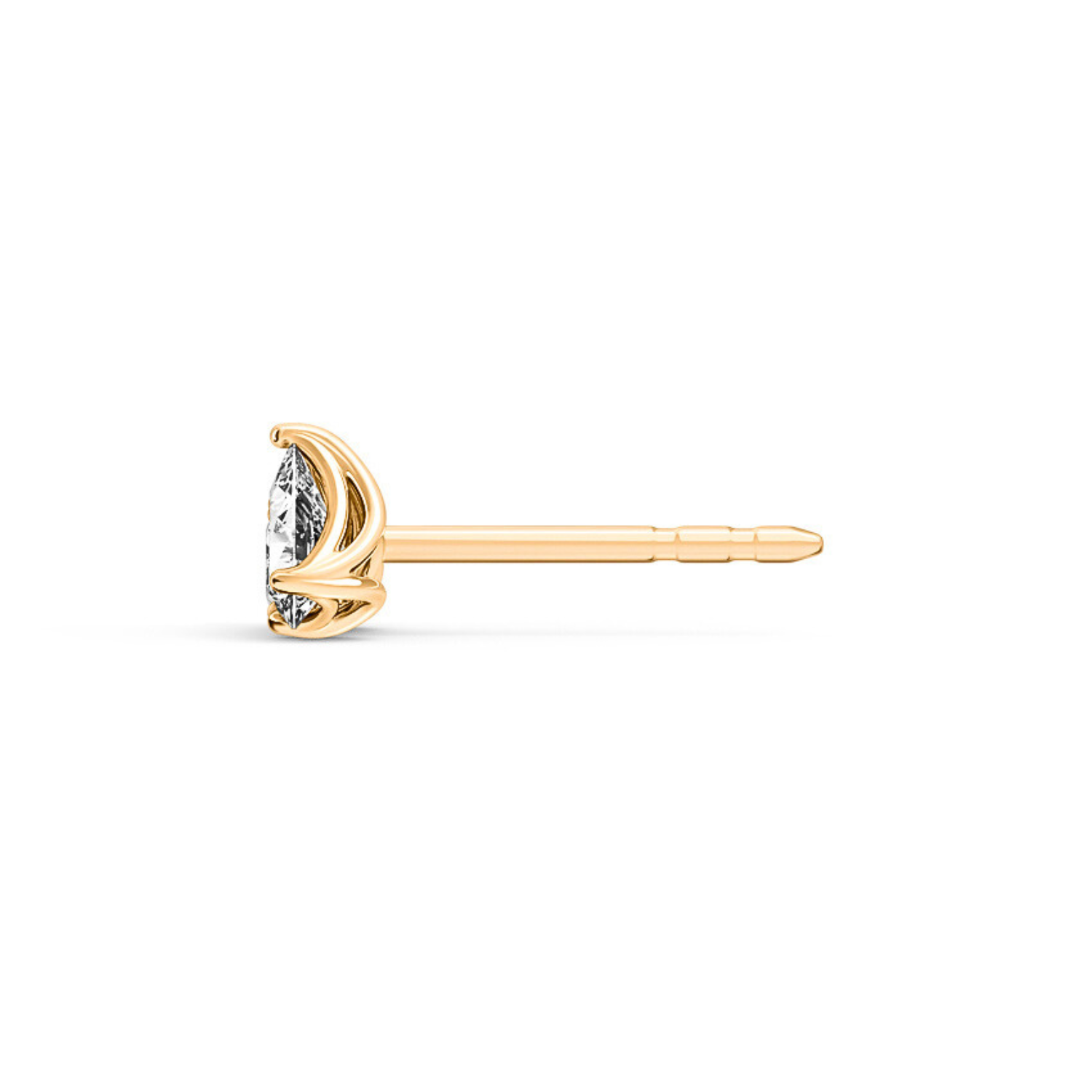 Toi et Moi Diamond Stud Earrings Yellow Gold