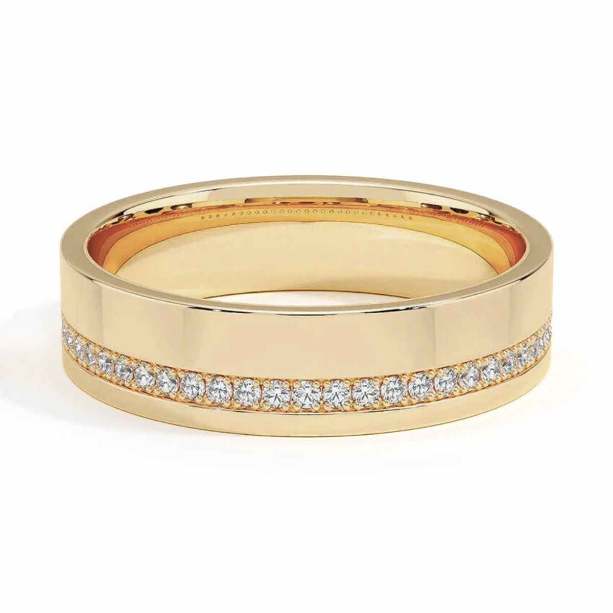 Men's 5.5mm Diamond Wedding Ring