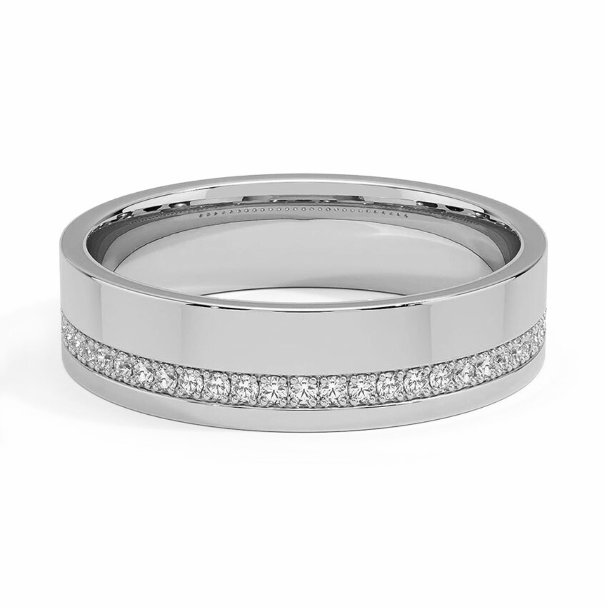 Men's 5.5mm Diamond Wedding Ring