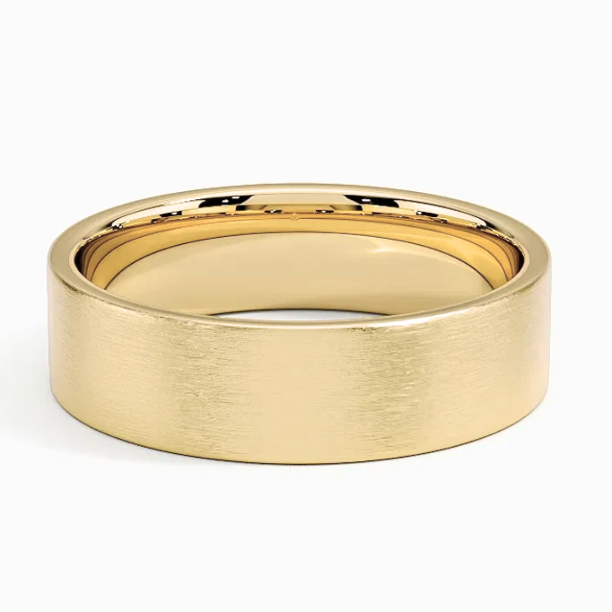 Men's 5mm Brushed Matte Cigar Wedding Band