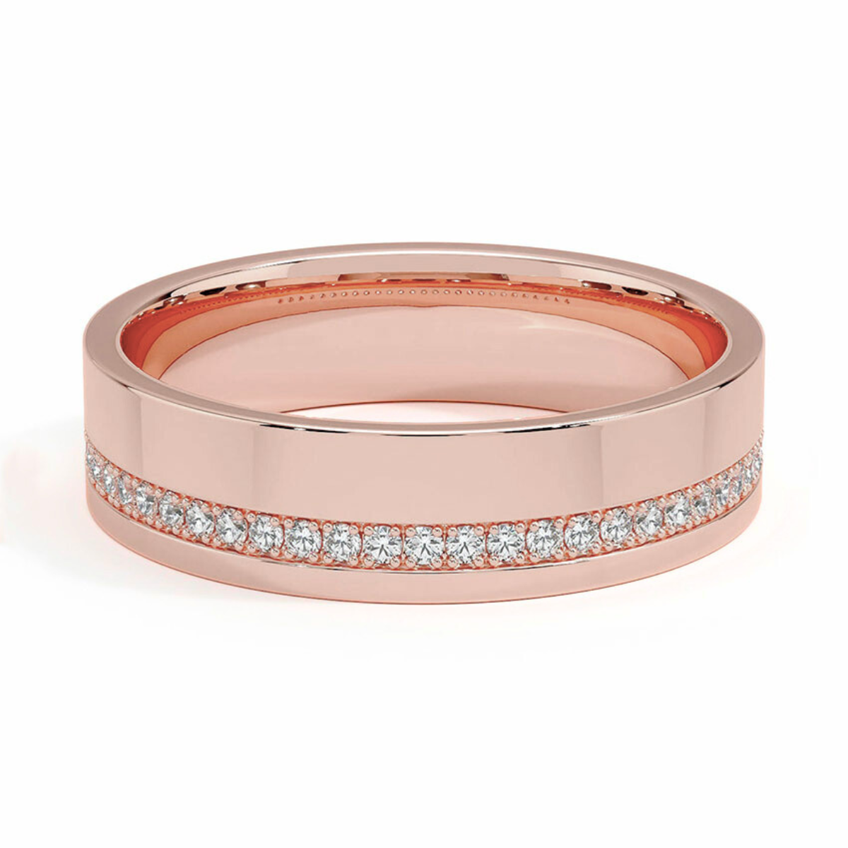 Men's 5.5mm Diamond Wedding Ring