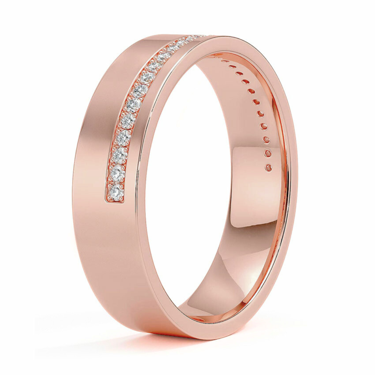 Men's 5.5mm Diamond Wedding Ring