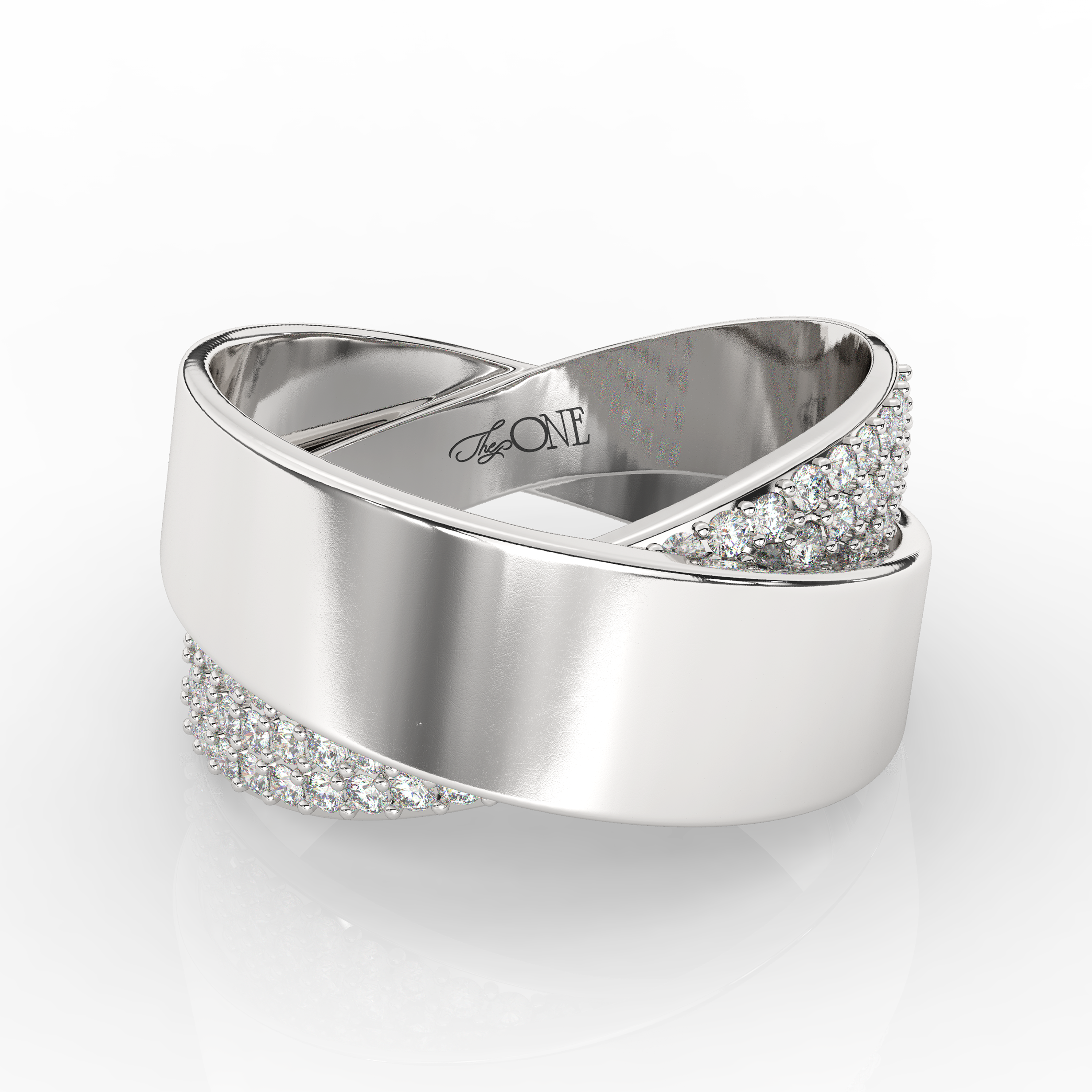 Diamond Band White Gold