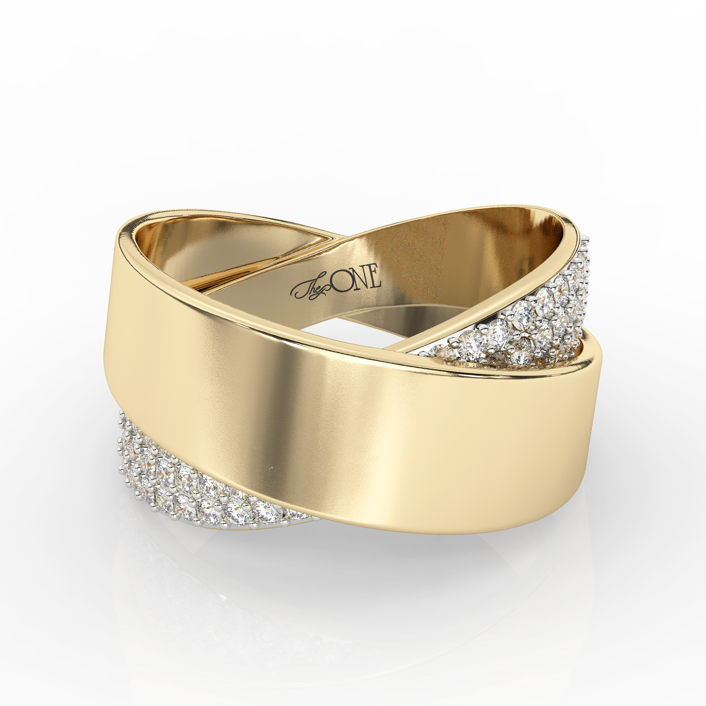 Diamond Band Yellow Gold